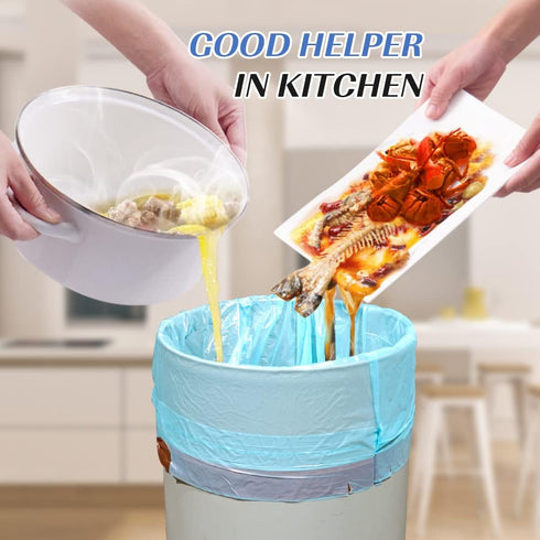 JOYEUX 4 Gallon Small Trash Bags, No-Tearing Drawstring Garbage Bags for Bathroom Kitchen, Beachside Breeze Scent, 60 Count...