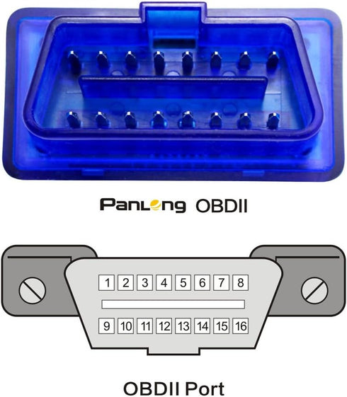Panlong OBD2 Scanner Bluetooth OBDII Diagnostic Tool Car Code Reader Turn Off Check Engine Light Support Android Torque App......