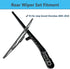 Rear Window Wiper Arm & Blade Replacement for Jeep Liberty 2008-2012 Rear Windshield Wiper Arm & Blade, Factory OE Style Rear Window Wiper Arm Bla...
