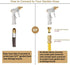 High Pressure Hose Nozzle, 4 Modes Metal Handheld Water Nozzle Sprayer with Fittings, Water Sprayer for Garden Watering Car Washing...
