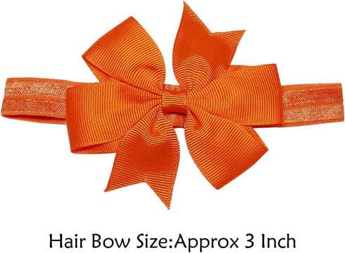 WillingTee Hairband, Baby Girls Headbands 3Inch 40 Colors Grosgrain Ribbon Hair Bows Choice for Baby Girls Infants Toddler Kids Teens and Children...