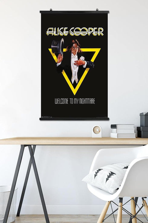 Trends International Alice Cooper - Welcome Wall Poster, 22.375" x 34", Premium Poster & Clip Bundle...