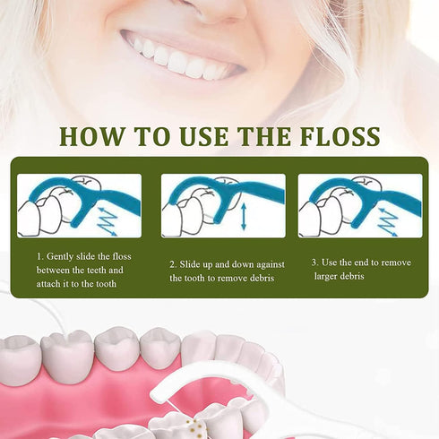 150 Count Dental Flossers Each Individually Wrapped, Floss Singles Bag, Floss Picks Oral Care Teeth Clean Flat Wire, Travel Hotel Restaurant Offic...