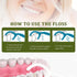 150 Count Dental Flossers Each Individually Wrapped, Floss Singles Bag, Floss Picks Oral Care Teeth Clean Flat Wire, Travel Hotel Restaurant Offic...
