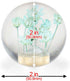 EZAUTOWRAP Flower Green Auto Car Shift Knob Round Ball Weighted Manual Gear Stick Shifter Adapter JDM Universal...
