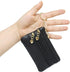 imeetu Leather Coin Keychain Purse for Women, Small Change Purse for Coins, Coin Pouch Wallet with 4 Zippered Pockets (Black)...