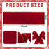 Christmas Ribbon for Wreath Bow Wrapping Gifts, Christmas Red Velvet Ribbon for Gift Wrapping Party Supplies Decoration DIY Crafts 2.5" X 50 Yards...