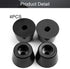 MroMax 4Pcs Rubber Feet Round Furniture Pads 1.42" W x 0.98" H Non Slip Bumper Feet Conical Recessed Protection for Furniture, Electronics and Cut...