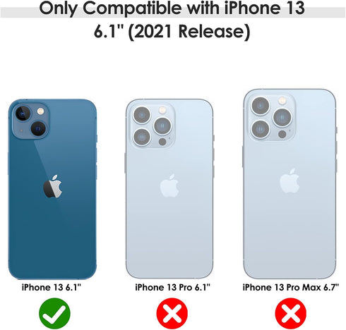 LOHASIC for iPhone 13 Case, Vintage Leather Thin Slim Luxury PU Soft Flexible Bumper Non-Slip Grip Shockproof Anti-Scratch Full Body Protective Co...