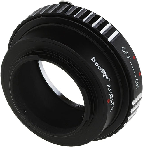 Haoge Lens Mount Adapter for Nikon Nikkor G/F/AI/AIS/D Lens to Fujifilm Fuji X FX Mount Camera as X-A5 X-A10 X-A20 X-E1 X-E2 X-E2s X-E3 X-H1 X-M1 ...