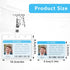 Clear ID Badge Holder with Metal Badge Clips, 2 Pack Soft Plastic Badge Card Sleeves Waterproof Credit Card Protector Transparent Name Card Case f...