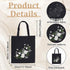 ORIGACH DIY Canvas Tote Bag Embroidery Kit with White Rose Pattern for Beginners, Floral Embroidery Shoulder Bag Set for Adults, Complete Embroide...