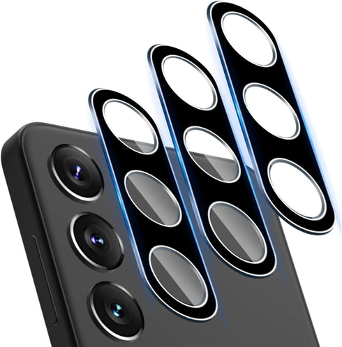 DEERLAMN [3-Packs for Samsung Galaxy S24+ Plus Camera Lens Protector(6.7 Inch),9H Hardness Anti Scratch Easy Installation Tempered Glass - Black.....