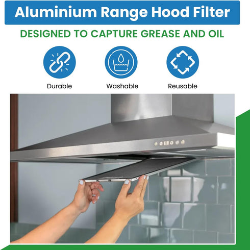 Company RRF1102 Flat Round Range Hood Filter, Compatible to 99010046, 12537-000, and 27340-900, 11-1/2 Diameter w/Center Hole, Pack of 1...
