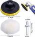 Augshy Polishing Pad, 31 Pcs 3 Inch Polishing Pad Kit, 3 Inch Buffing Pads for Drill Adapter Car Auto Polisher...