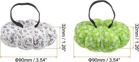 HARFINGTON 2pcs Wrist Pin Cushion Pumpkin Needle Sewing Pincushion Pin Holder with Elastic Wrist Belt Fit All Wrist Sizes for Sewing Quilting Need...