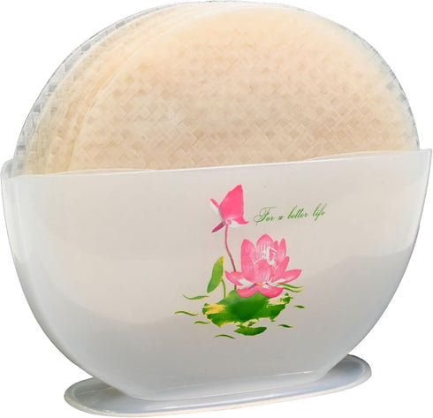 TANISA Rice Paper Water Bowl – Rice Paper Holder for Spring Rolls, Summer Rolls, Egg Rolls- Roll/Fresh Spring Roll Kit – 10.2 inch (Rice Paper NOT...