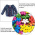 AKOAK 100Pcs/set 15mm Wooden Mixed Color Two-Eye Flower Button Children's Clothing Button, Dress Shirt Decorative Button, DIY Craft Sewing Button...
