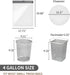 Drawstring 4 Gallon Trash Bags, Individual Trash Bags, Unscented Small Garbage Bags 4 Gallon, Thickened Separated Trash Can Liners for Bathroom Re...