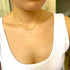 Harlorki Dainty Simple 14K Gold Plated Layered Link Chain Choker Triangle Bar Hammered Disk Pendant Necklace Fashion Jewelry Gift for Women Lady...