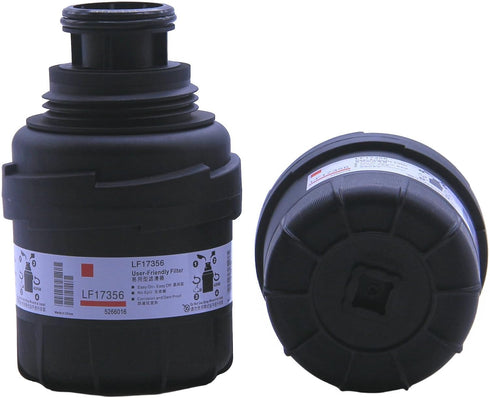 LF17356 Oil Filter (30 Micron) Replaces 5266016, 557356 Compatible with Late Model F150 F250 F350 with ISF 2.8L, Foton Tunland 4X4 QSF 2.8L Diesel...