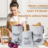 Potato Onion Garlic Storage Bag, Reusable Potato Onion and Storage Bag for Pantry, Vegetable Storage Bags with Drawstring Closure, 3 Packs (Potato...