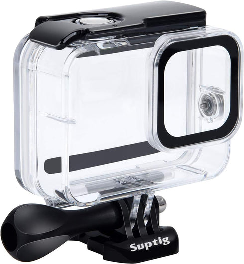 Suptig Waterproof Case Protective Underwater Dive Housing Compatible for GoPro Hero 8 Black Waterproof 196ft (60 Meters)...