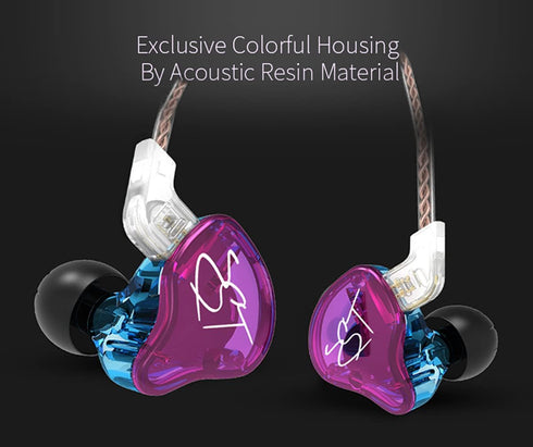 KZ ZST in Ear Monitors Wired Earbuds Hybrid Banlance Armature with Dynamic in-Ear Earphone Stereo Headphone with Detachable Cable for Singer Music...