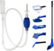 Aquarium Cleaning Tool Set, Fish Tank Cleaner Kit Tools with Handle, Seaweed Scraper, Fishing Net, Sponge Brush, Wall Brush- 5 in 1 & Fish Tank Gr...