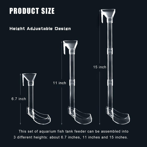Aquarium Fish Shrimp Feeding Dish Set, Transparent Shrimp Feeding Tube, Fish Tank Feeding Supplies with Feeding Ring Cleaning Brush Aquarium Fish ...