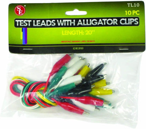 SE 10-Piece Test Lead Set with Alligator Clips - TL10...