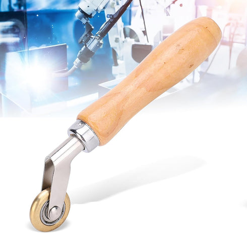 PVC/TPO/EPDM Single Ply Roofing Brass Penny Roller and Flooring Corner Detail Seam Roller (6mm x 30mm)...