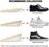 Ailaka 2 Pairs Gel Height Increase Insole, Invisible Heel Lift Inserts, Elastic Shock Absorption Pads 3 Heights for Men & Women...
