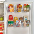 4 Pcs Clear Hanging Refrigerator Lid Shelf Organizer: Versatile Box Set for Adaptable Fridge Storage Efficiency Bins (Clear, 4 Pcs)...