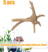 Aquarium Driftwood Natural Trunk Driftwood Assorted Branches 3.9-5.9" Assorted Trunk Terrarium Ornament(5 Pcs)...