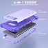 IDweel for Galaxy Note 8 Case, Note 8 Case Purple for Women Girls, 3 in 1 Shockproof Slim Hybrid Heavy Duty Protection Hard PC Cover Soft Silicone...