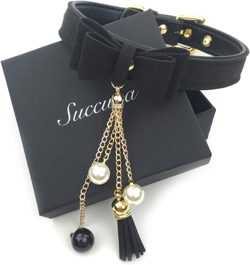 Bell Choker Collar Necklace Lolita Bow Collar Cat Kitty Velvet Necklace (T)...