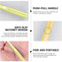 60PCS Oral Dental Hygiene Brush Tooth Cleaning Tool Soft Toothpick Interdental Brush Push-Pull Type Tooth Flossing Head for Braces...