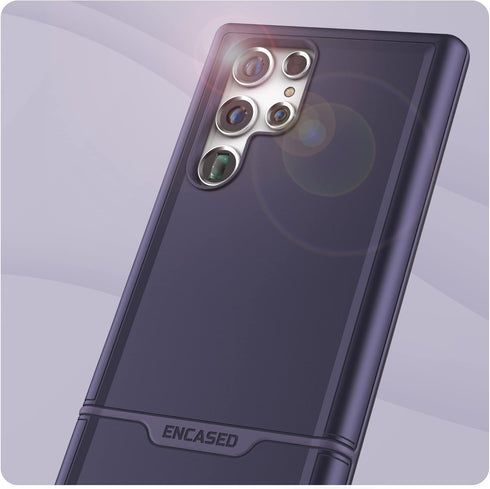 ENCASED Protective Hybrid Case for Samsung Galaxy S22 Ultra (Rebel Series) - Purple...