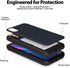 GOOSPERY Magnetic Secure Bumper Compatible with iPhone Xs / X Case, Card Holder Wallet Case, Easy Magnet Auto Closure Dual Layer Protection, Navy...