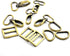 15Pcs Metal Swivel Snaps Hooks with D Rings and Tri-Glides Slide Buckles for Key Lanyard Purse Bag Straps Dog Collars DIY Sewing Hardware Craft (1...