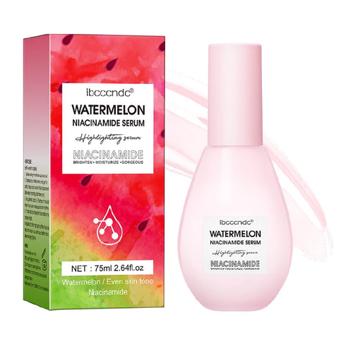 Watermelon Niacinamide Facial Serum,Pore Minimizer & Niacinamide Glow Serum,Makeup Primer,Lightweight Facial Serum & Priming Liquid Highlighter(75...