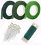 Woohome Floral Arrangement Tool Kit 3 Roll of 1/2 Inch Floral Tapes, 1 Roll of 22 Gauge Floral Paddle Wire and 100 PCS Ball Head Pins for Wedding ...
