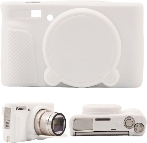 SZHSYJY Camera Case for Canon PowerShot SX740/ SX730 Digital Camera,Soft Silicone Protective Bag Removable Lens Cover,Anti-Scratch Slim Fit Lightw...