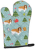 Caroline's Treasures BB4939OVMT Christmas Rough Collie Oven Mitt, Heat Resistant Thick Oven Mitt for Hot Pans and Oven, Kitchen Mitt Protect Hands...