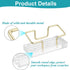 Acrylic Business Card Holder for Desk, Modern Clear Business Card Display Holder, Desktop Business Card Stand Business Cards Organizer, Holds 50 C...