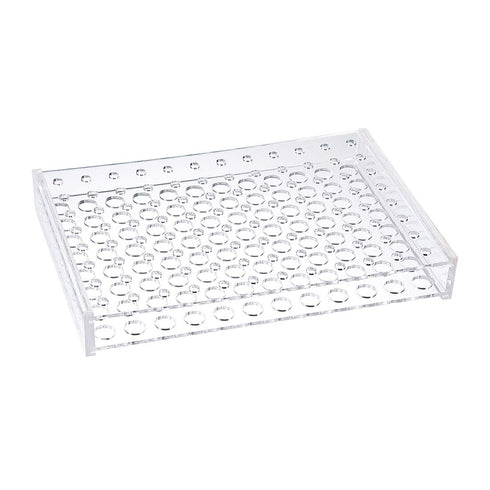 uxcell Test Tube Rack Holder Lab Stand Acrylic 96-Well Clear for 0.2ml,1.5ml...