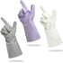 Cleanbear Rubber Gloves without Smell Reusable Househould Gloves Latex Free Gloves for Dish Washing and Home Cleaning 3 Pairs of Cleaning Gloves w...