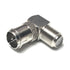 CESS Right Angle Coax F-Jack to F-Quick Push On Plug, Male/Female Adapter - Support Comcast, Time Warner, Cox Communications, Charter Communicatio...