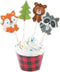 WOODLAND PARTY CUPCAKE COLLAR WITH PICK - Party Supplies - 100 Pieces...